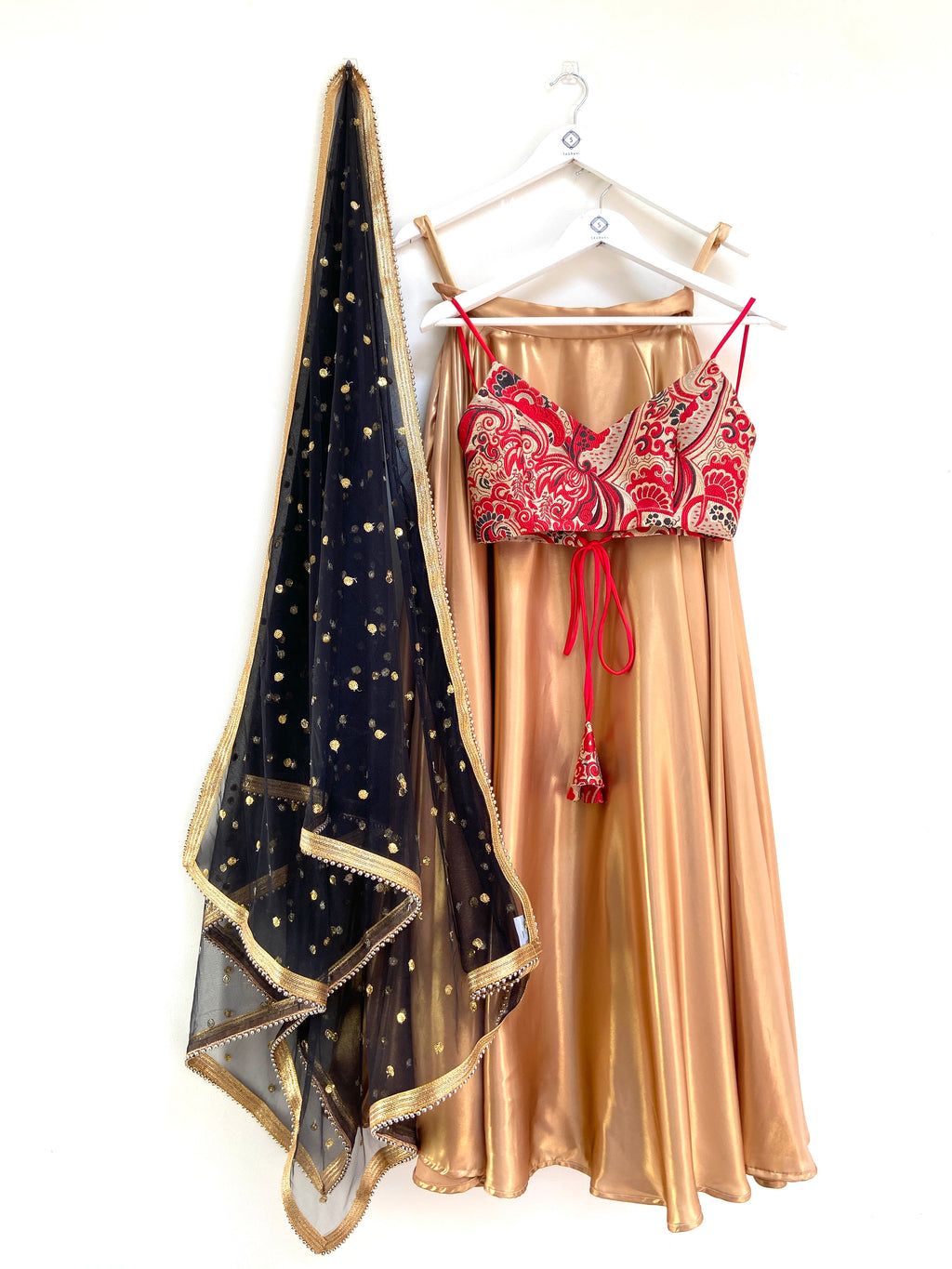 Liquid gold lehenga skirt outfit combinations