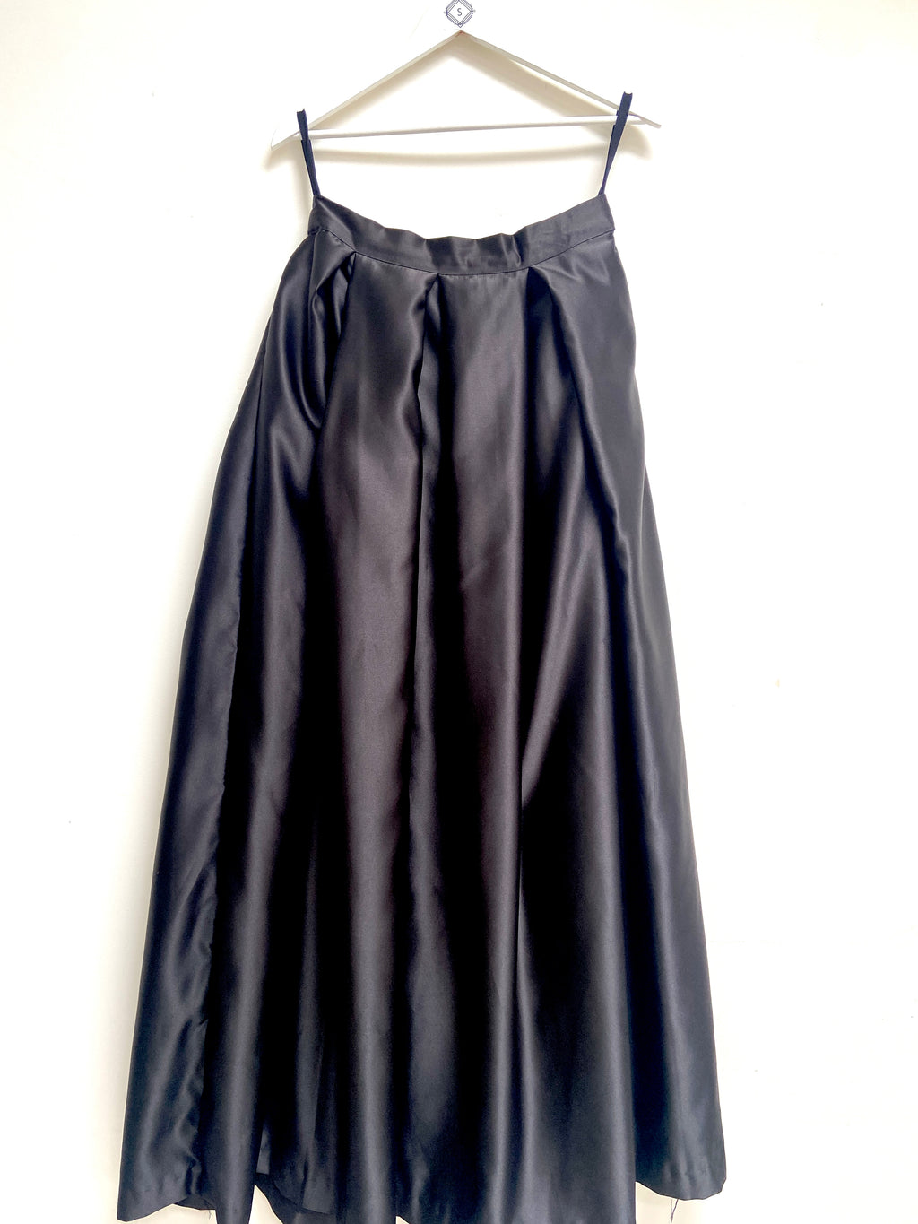 Duchess satin lehenga skirt (black and other colours)