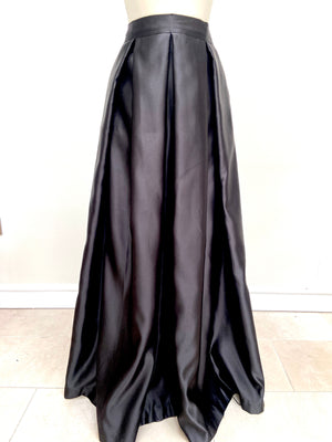 Duchess satin lehenga skirt (black and other colours)