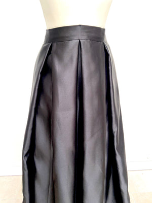 Duchess satin lehenga skirt (black and other colours)