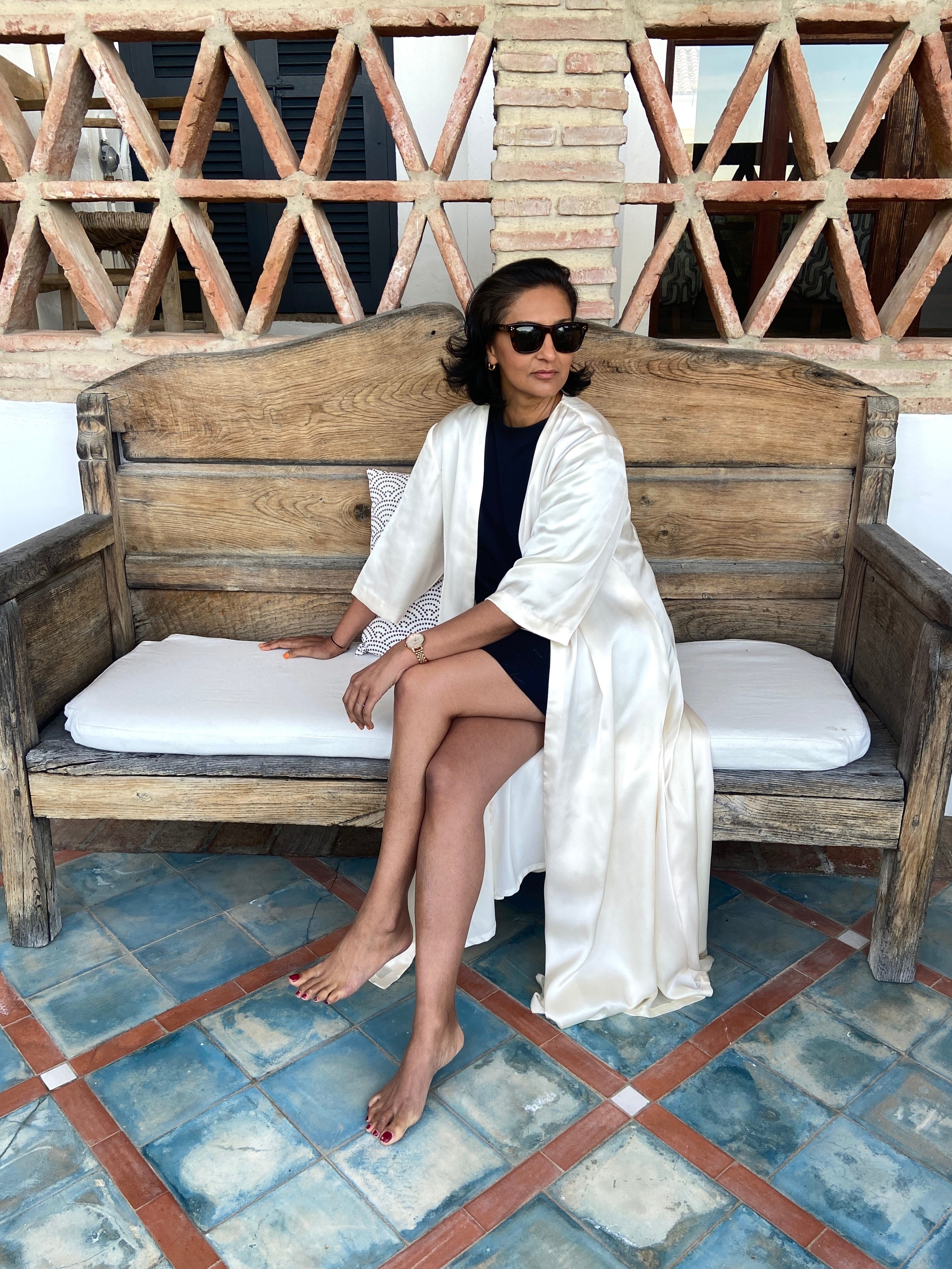 White light Mandala Kimono