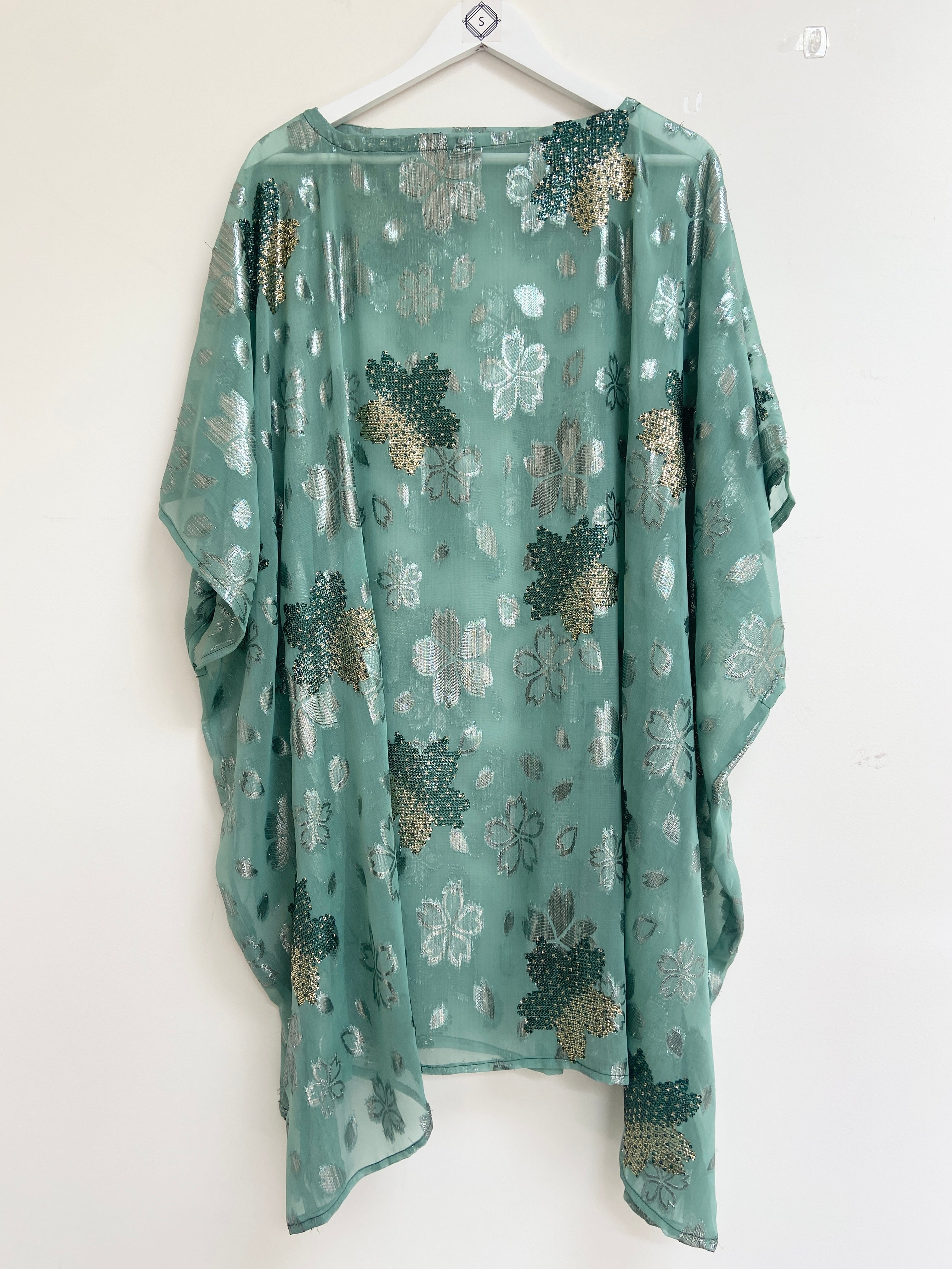 Mint green kaftan