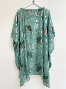 Mint green kaftan