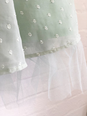 Mint Ruffle Skirt - Sample sale