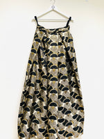 Art Deco fan black and gold lehenga skirt.