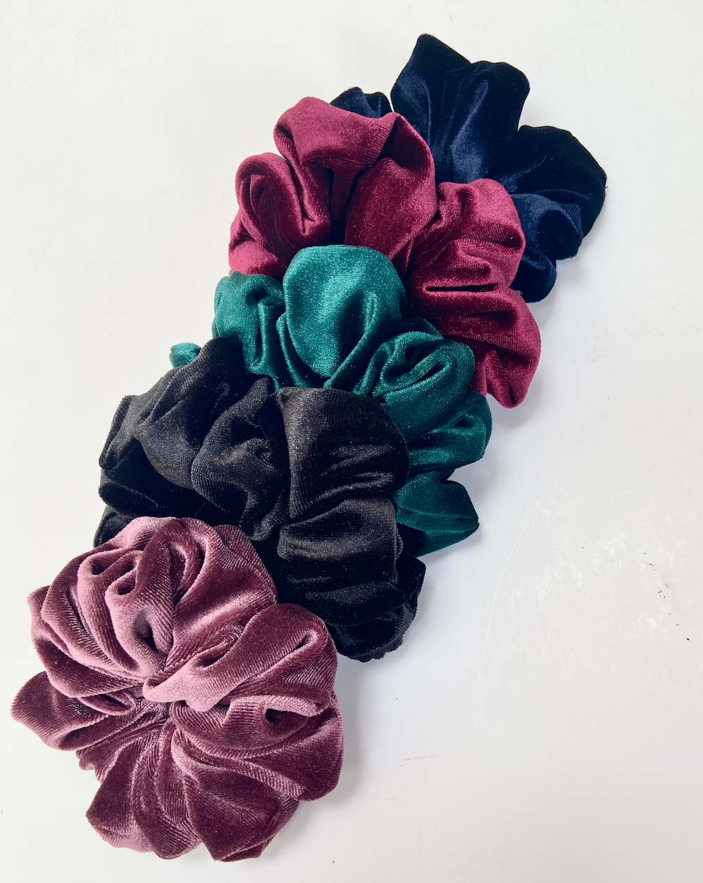 Velvet scrunchies 5 pack